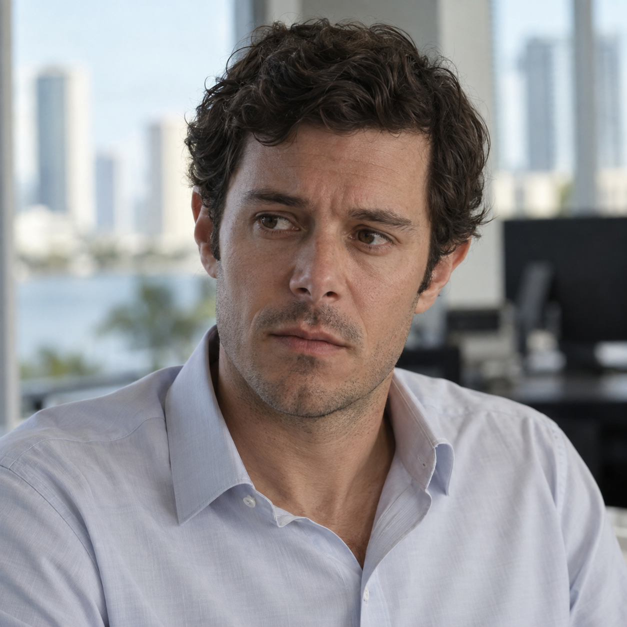 Head-and-shoulders portrait of Adam Brody as Nick Talman in StartUp.