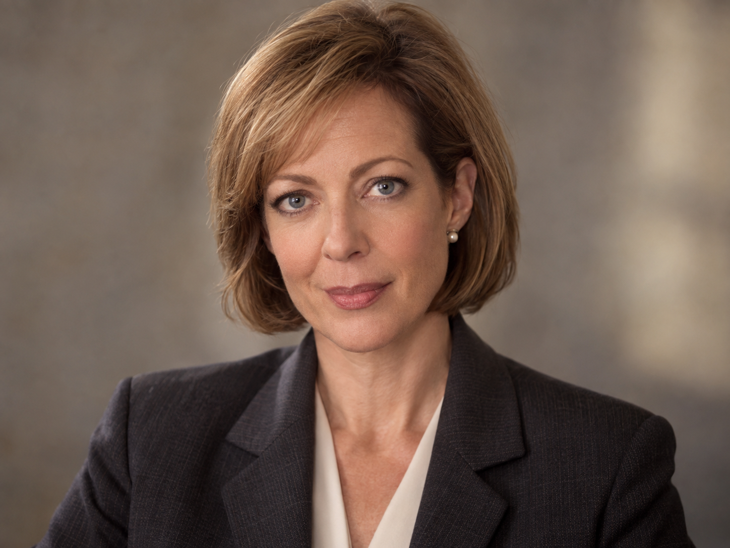 Portrait of Allison Janney as C.J. Cregg in The West Wing.