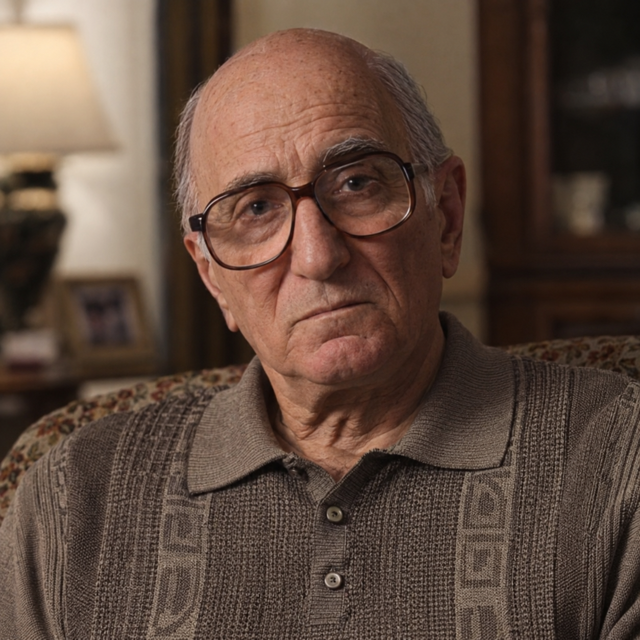Dominic Chianese as Corrado "Junior" Soprano in The Sopranos, in a head-and-shoulders character portrait.