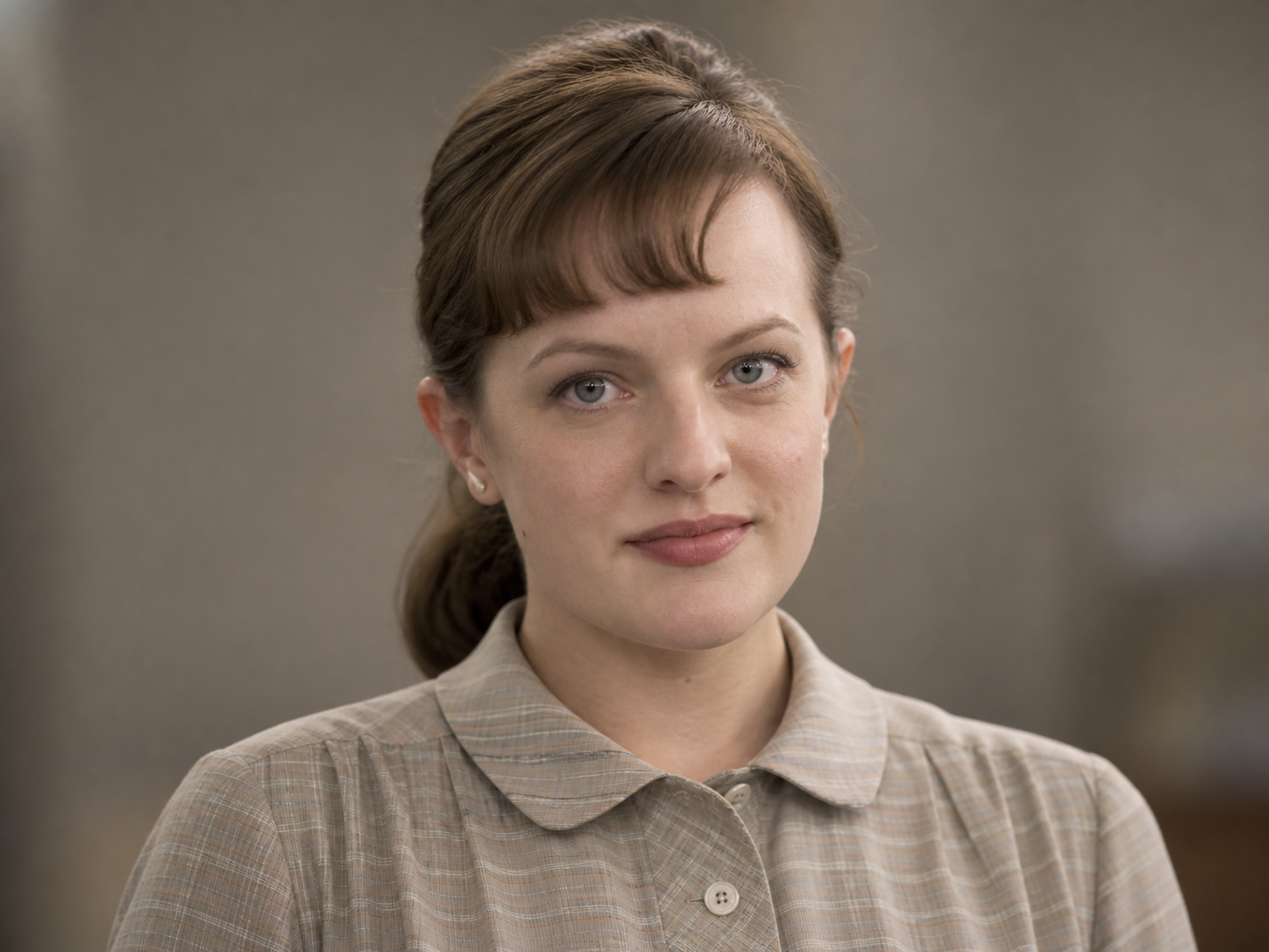 Portrait of Elisabeth Moss as Peggy Olson in Mad Men.