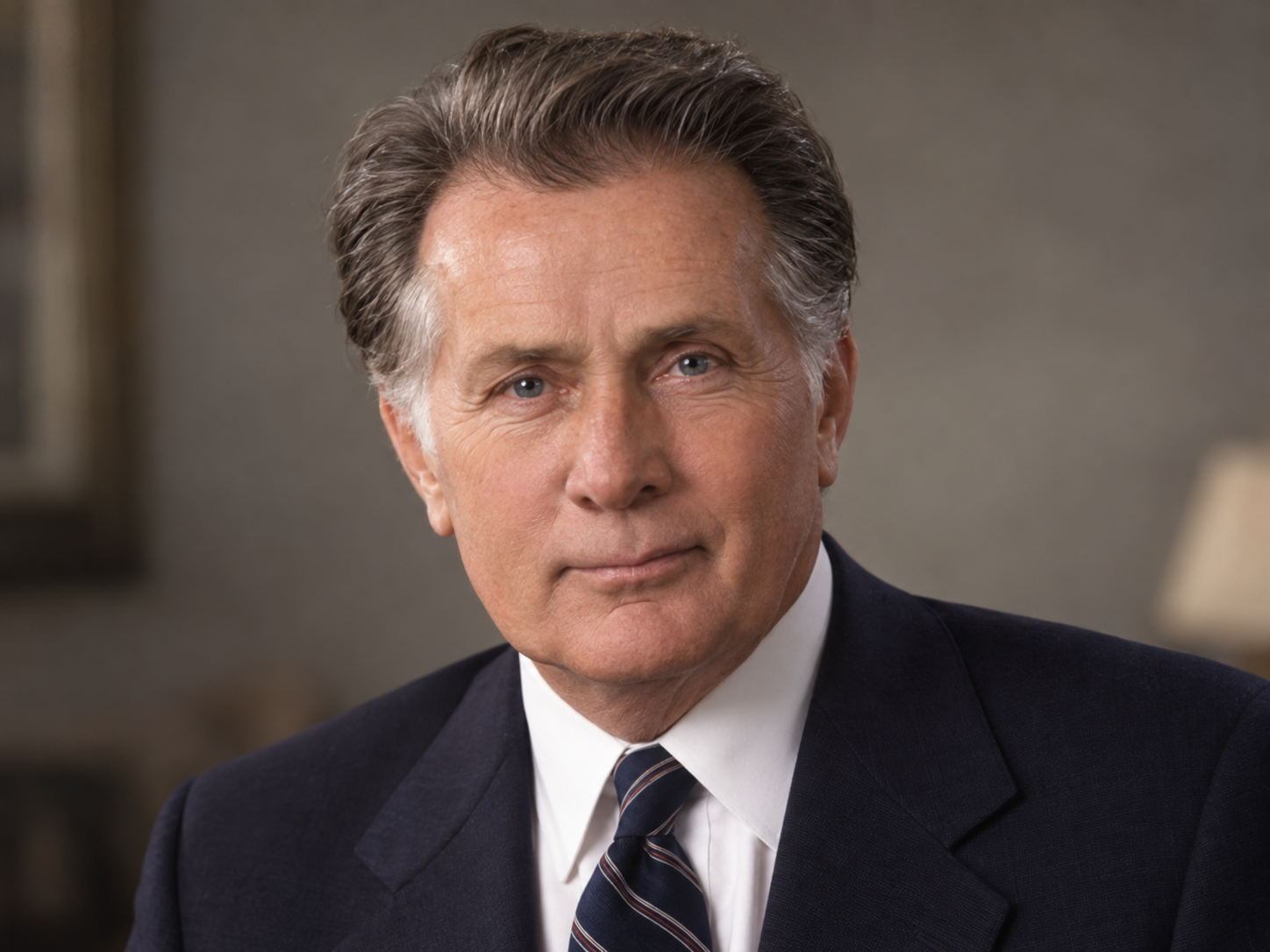 Portrait of Martin Sheen as President Josiah Bartlet in The West Wing.