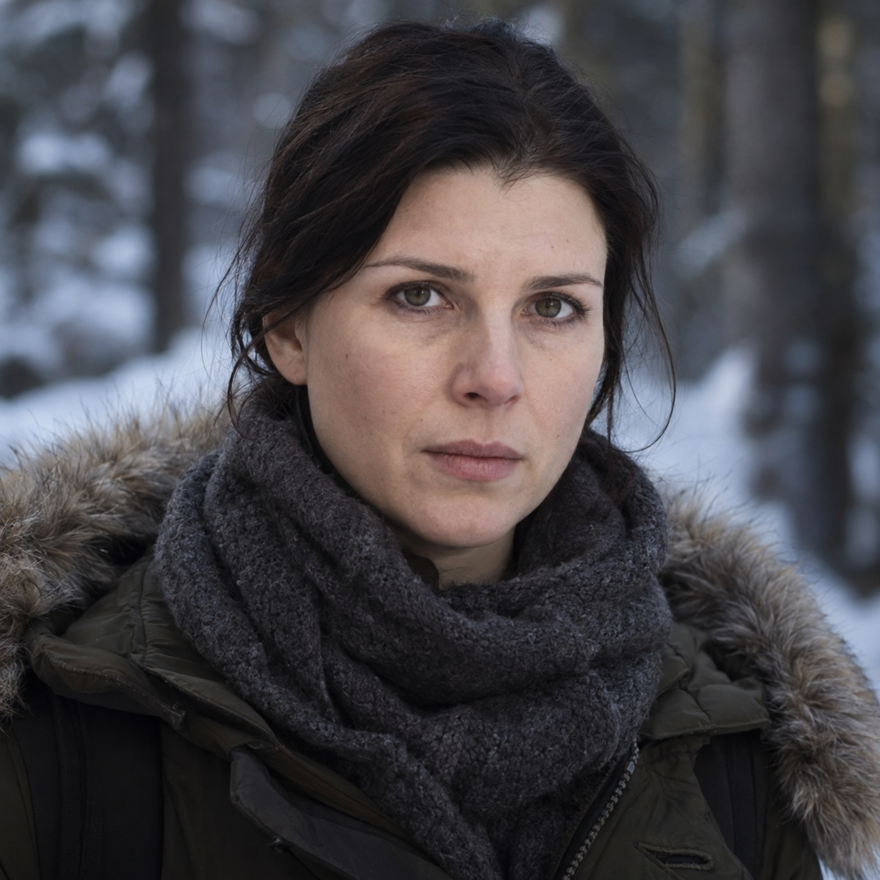 Maryana Spivak as Irina in To the Lake, in a head-and-shoulders character portrait.