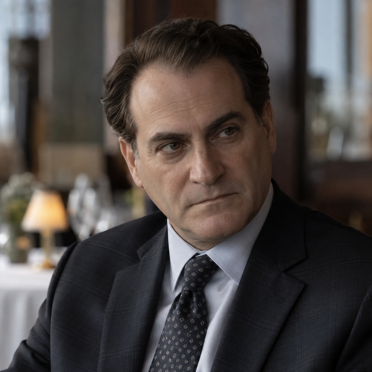 Head-and-shoulders portrait of Michael Stuhlbarg as Jimmy Baxter in Your Honor.