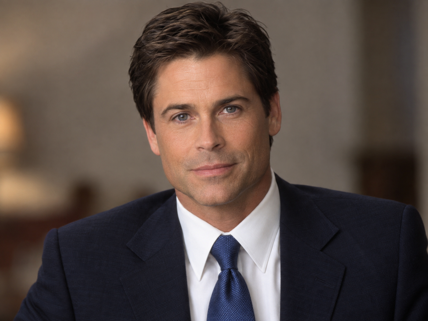 Portrait of Rob Lowe as Sam Seaborn in The West Wing.