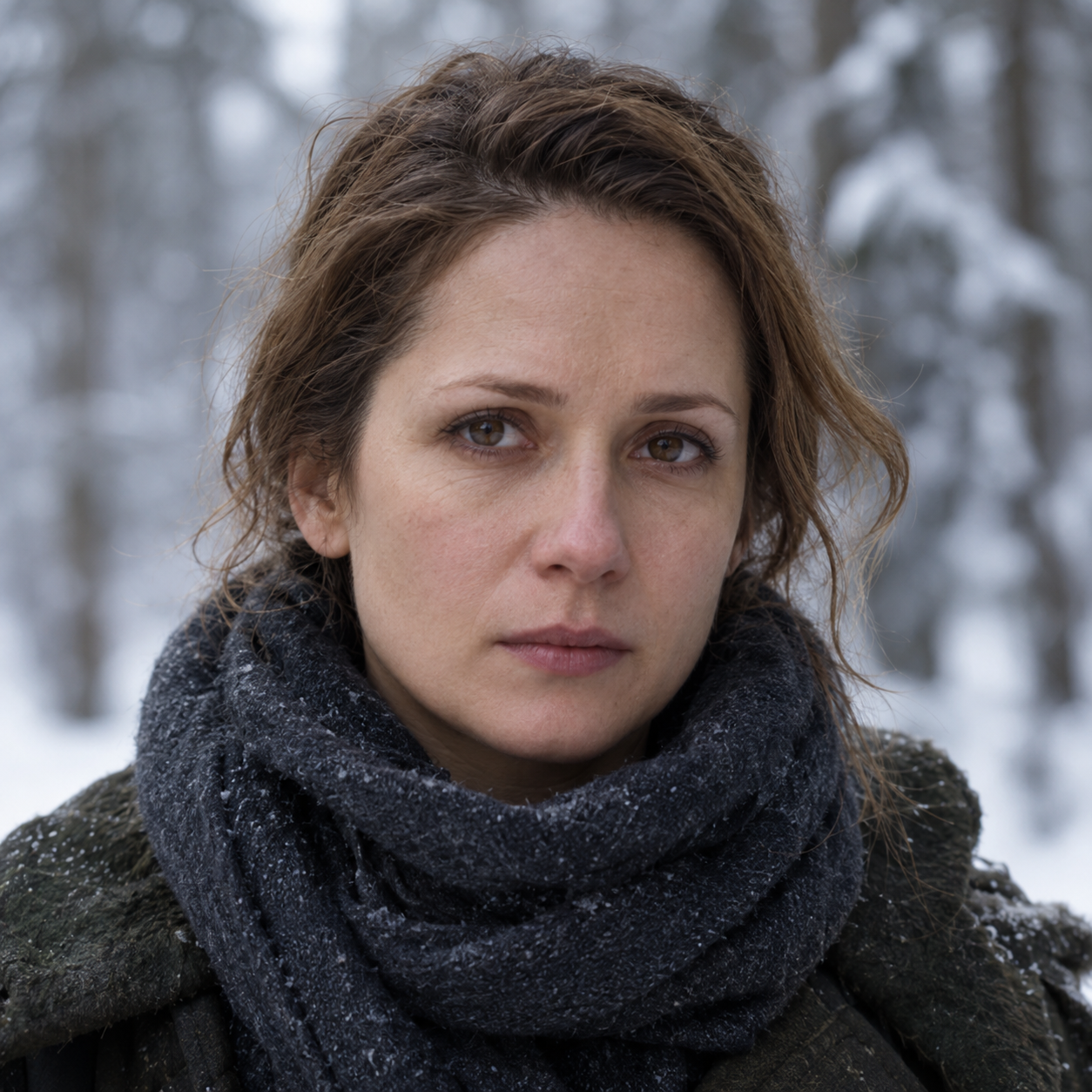 Viktoriya Isakova as Anna in To the Lake, in a head-and-shoulders character portrait.